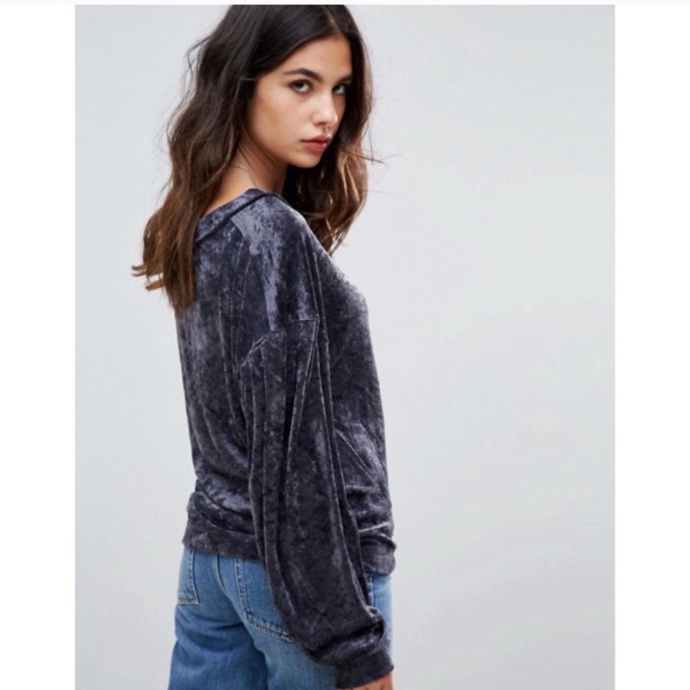 SOLD We The Free by Free People velour boatneck - Picture 7 of 8